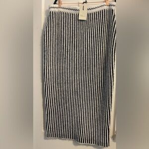 Striped Black and White Skirt